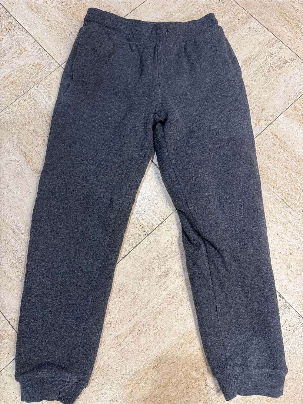 Eddie Bauer Kids Dark Charcoal Gray Jogger Lined Sweatpants